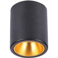 V-TAC GU10 Runder LED-Deckenstrahler mit schwarzem Gehäuse aus Eisen und verchromtem Metall und roségoldenem Reflektor von V-TAC