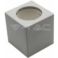 V-TAC GU10 und GU5.3 (MR16) Quadratischer LED-Deckenstrahler mit weißem Gipsgehäuse von V-TAC