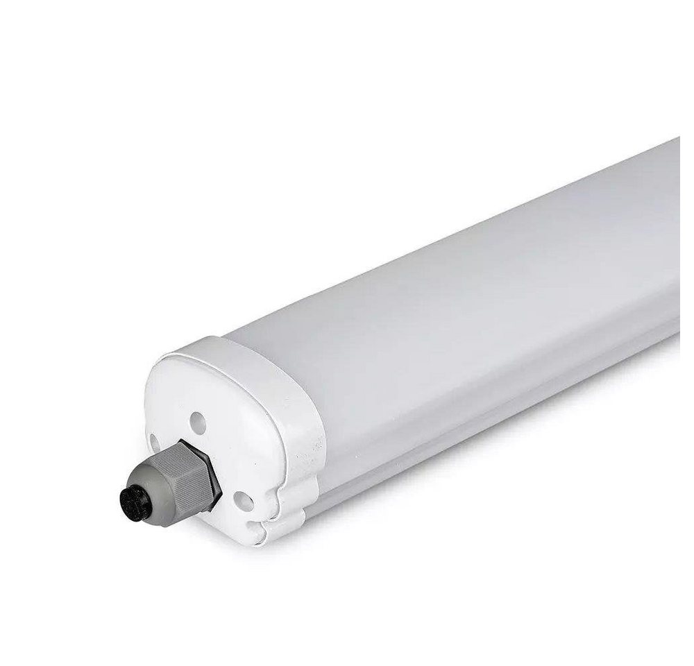 V-TAC LED Außen-Deckenleuchte LED Feuchtraumleuchte Wannenleuchte Kellerleuchte 60cm 120cm 150cm, Kaltweiß, 18 Watt, 60 x 6,5 x 5,8 cm (LxBxH), Kaltweiß, 2160 Lumen von V-TAC