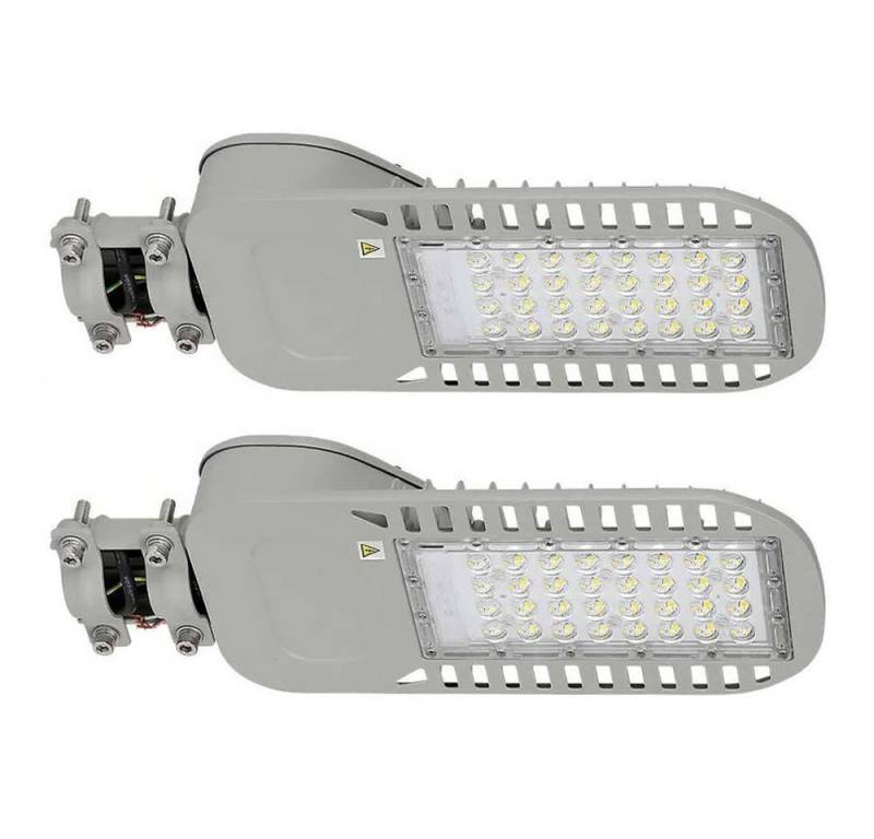 V-TAC LED Außen-Stehlampe, LED-Leuchtmittel fest verbaut, Tageslichtweiß, 2x Straßenlaterne Straßenlampe LED Straßenbeleuchtung 6500K H 43,4 cm von V-TAC