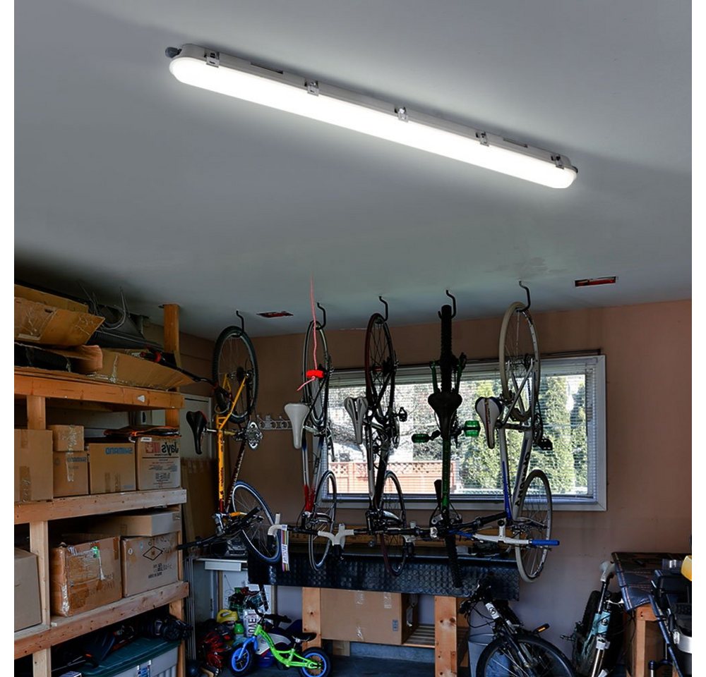 V-TAC LED Deckenleuchte, LED-Leuchtmittel fest verbaut, Kaltweiß, Tageslichtweiß, Wannenleuchte Feuchtraumlampe LED Hallenlampe Kellerleuchte L150 cm V-TAC LED Deckenleuchte, LED-Leuchtmittel fest verbaut, Kaltweiß, Tageslichtweiß, Wannenleuchte Feuchtraumlampe LED Hallenlampe Kellerleuchte L150 cm von V-TAC