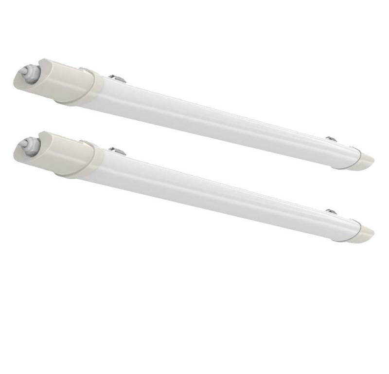 V-TAC LED Deckenleuchte, LED-Leuchtmittel fest verbaut, Neutralweiß, 2er Set LED Wannen Decken Lampe Lager Hallen Garagen Beleuchtung V-TAC LED Deckenleuchte, LED-Leuchtmittel fest verbaut, Neutralweiß, 2er Set LED Wannen Decken Lampe Lager Hallen Garagen Beleuchtung von V-TAC