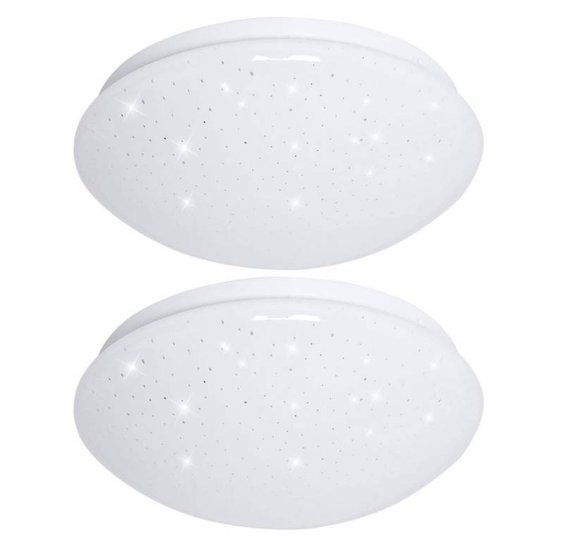V-TAC LED Deckenleuchte, LED-Leuchtmittel fest verbaut, Neutralweiß, LED Deckenleuchte Deckenlampe Wohnzimmerleuchte Sternenhimmel 2er Set von V-TAC