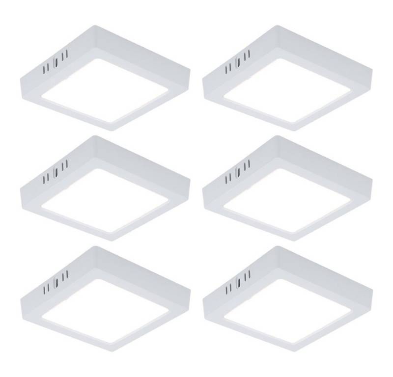 V-TAC LED Deckenleuchte, LED-Leuchtmittel fest verbaut, Warmweiß, Panel Aufbaulampe Deckenlampe LED Flurlampe Treppenhausleuchte weiß von V-TAC
