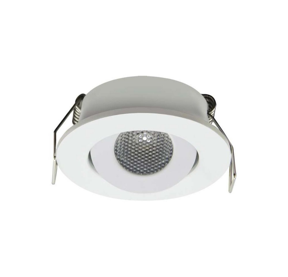 V-TAC LED Einbaustrahler LED Mini Spot Einbaustrahler Unterbauspot Einbauspot Mini Leuchte, Neutralweiß, 1,5w, 104 Lumen, Ø52x20mm, weiß, Lochmaß: Ø43mm, Aluminium, schwenkbar von V-TAC