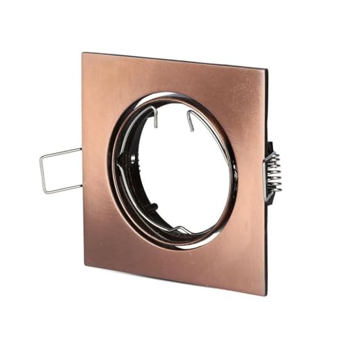 V-TAC LED-Einbaustrahler Quadratisch GU10 und GU5.3 (MR16) Farbe Bronze schwenkbar von V-TAC