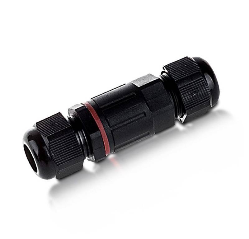 V-TAC LED Gartenleuchte Kabelverbinder Kabelverbindungs-Box Verbindungsmuffe Außenbereich, Ø27 x 68 mm, IP68, bis 3 Pole Gesamtdicke 4-6,5mm & 1-4mm je Pol von V-TAC
