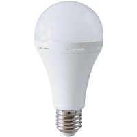 V-TAC LED-Glühbirne verwendbar als E27 12W A80 Taschenlampe mit 4,5h 4000K Batterie von V-TAC