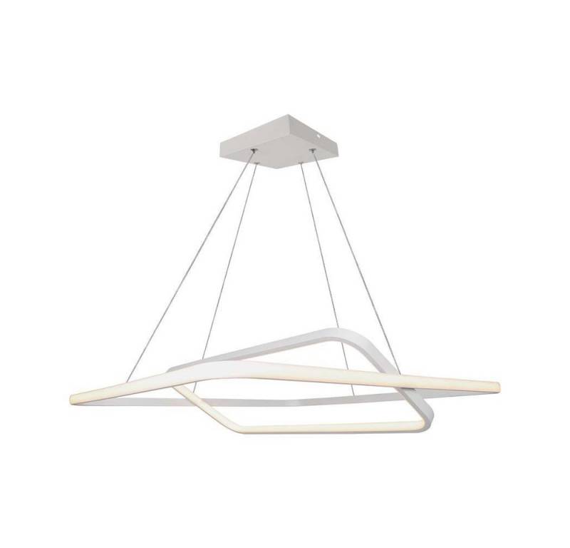 V-TAC LED-Hängeleuchte, LED-Leuchtmittel fest verbaut, LED Pendelleuchte Hängeleuchte Deckenleuchte Metall Weiß dimmbar H 123 von V-TAC