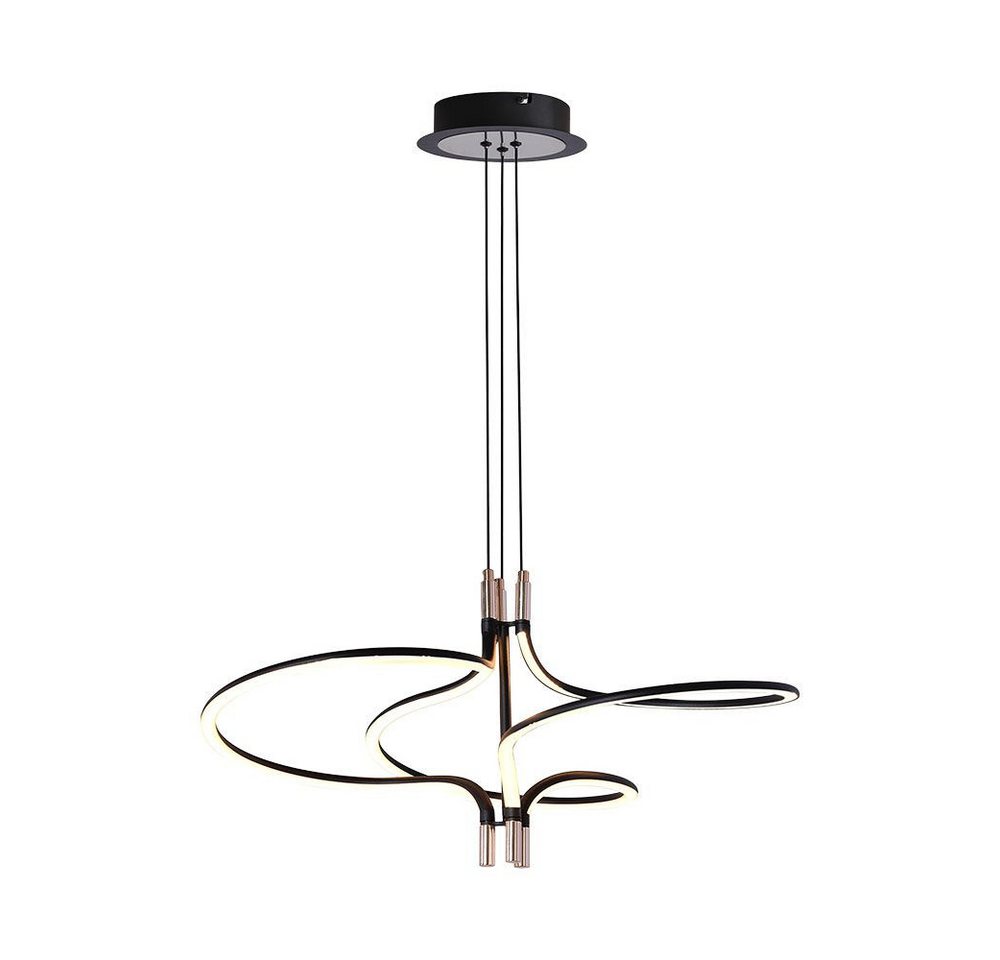 V-TAC LED-Hängeleuchte, LED-Leuchtmittel fest verbaut, LED Pendelleuchte Hängeleuchte Metall Gold-Schwarz CRI über 80 LED H von V-TAC