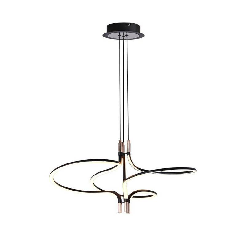 V-TAC LED-Hängeleuchte, LED-Leuchtmittel fest verbaut, LED Pendelleuchte Hängeleuchte Metall Gold-Schwarz CRI über 80 LED H von V-TAC