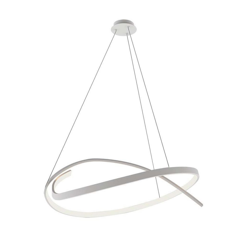 V-TAC LED-Hängeleuchte, LED-Leuchtmittel fest verbaut, Tageslichtweiß, LED Hängeleuchte Pendellampe Metall Weiß dimmbar TRIAC Funktion H 120 von V-TAC