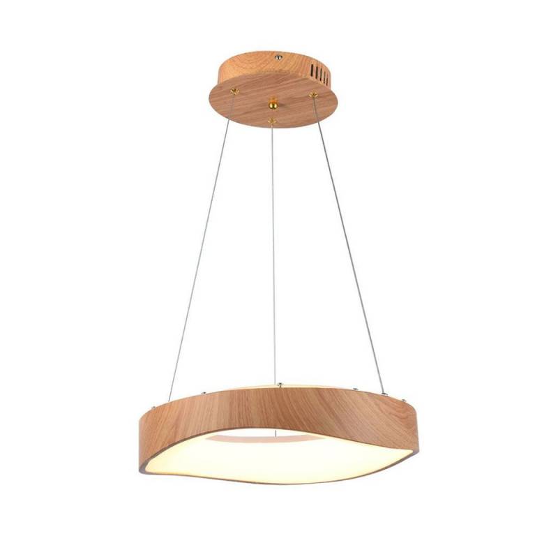 V-TAC LED-Hängeleuchte, LED-Leuchtmittel fest verbaut, Warmweiß, Pendelleuchte Hängeleuchte Deckenleuchte Holz Weiß LED Elegant H 140 von V-TAC