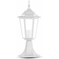 V-TAC LED Laterne Stehlampe mit E27 Lampenfassung (Max 60W) Farbe Weiß l: 403mm IP44 von V-TAC