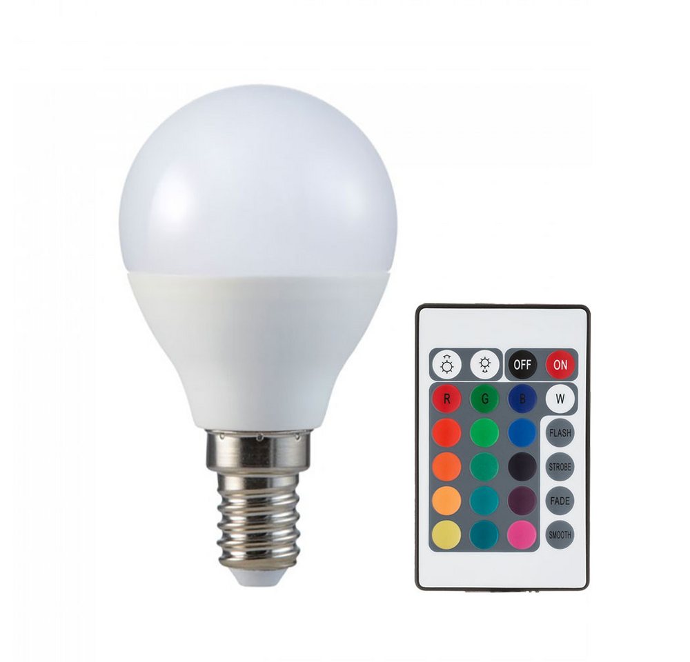 V-TAC LED-Leuchtmittel, LED Leuchtmittel E27 Lampe dimmbar Fernbedienung RGB Farbwechsel 3000K von V-TAC