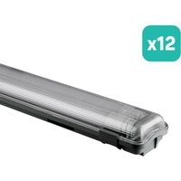 V-TAC LED-Lichtleiste - Dual Tube 2 x 18W - IP65 Wasserdicht - Weiß - 3400 Lumen - 6400K - 120CM - 12er-Pack V-TAC LED-Lichtleiste - Dual Tube 2 x 18W - IP65 Wasserdicht - Weiß - 3400 Lumen - 6400K - 120CM - 12er-Pack von V-TAC