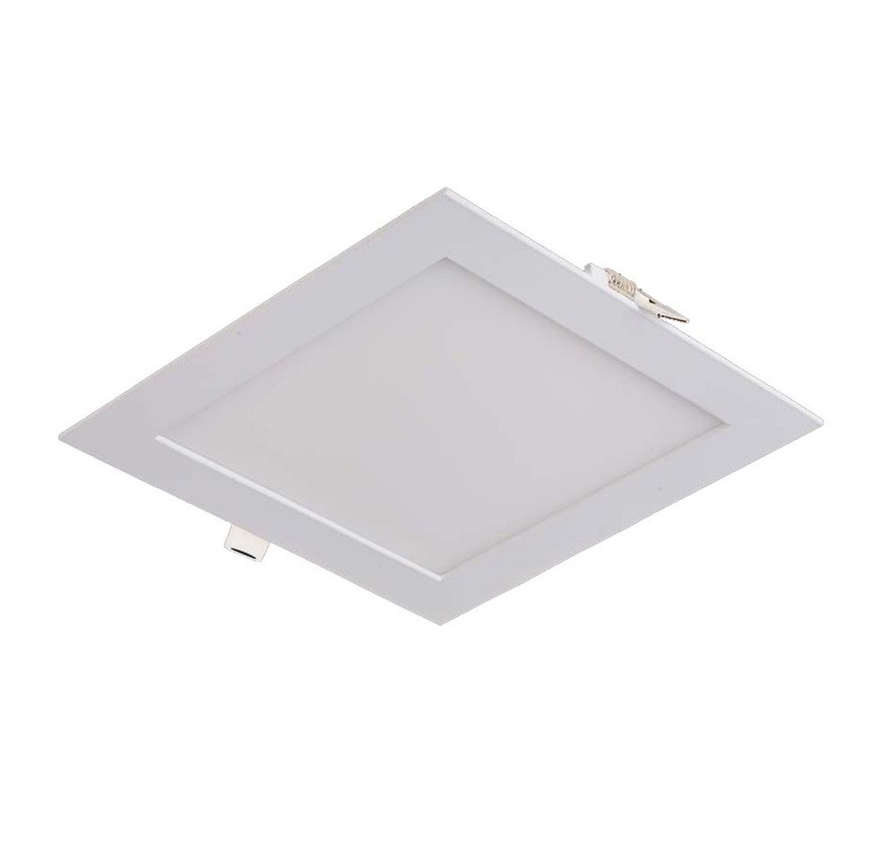 V-TAC LED Panel 18 Watt LED Panel Ultra Slim Einbauleuchte Quadrat Eckig 22,5 x 22,5, Neutralweiß, LED Panele Unterputz 12 Watt Neutralweiß, 225x225x25mm, Form: eckig von V-TAC