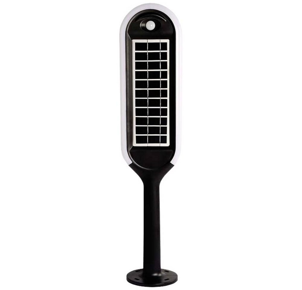 V-TAC LED Solarleuchte 5W LED Solar Poller Lampe mit Sensor und Gehäuse, Inkl. Bewegungsmelder von V-TAC