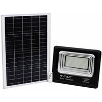 V-TAC VT-300W 300W LED Solarscheinwerfer mit IR-Fernbedienung neutralweiß 4000K Schwarzer Körper IP65 - 8578 - Schwarz von V-TAC