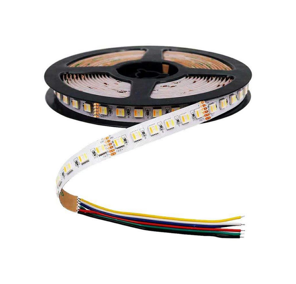V-TAC LED Stripe 5-10 Meter RGB-CCT LED Streifen 6 Polig 24 Volt 60 LEDs pro Meter, MAX 140w, 14000 Lumen, RGB-CCT 1000K-6500K, 10m x 12mm, IP20 V-TAC LED Stripe 5-10 Meter RGB-CCT LED Streifen 6 Polig 24 Volt 60 LEDs pro Meter, MAX 140w, 14000 Lumen, RGB-CCT 1000K-6500K, 10m x 12mm, IP20 von V-TAC