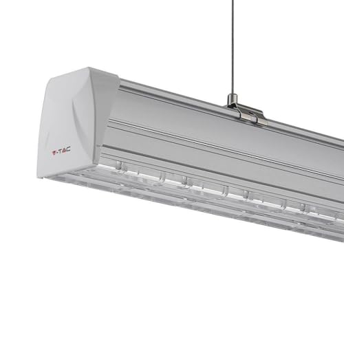 V-TAC Lineare LED-Deckenleuchte Follow 50 W 150 cm symmetrische Doppelscheibe 4000 K IP20 dimmbar von V-TAC
