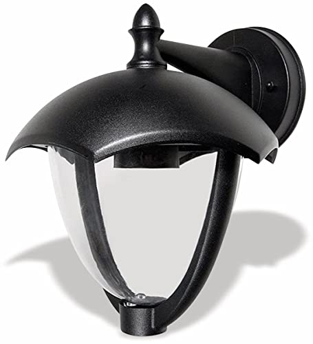 V-TAC Outdoor Modern Minimalist Style E27 Downward Wall Lantern (Small) Mattschwarz IP44 für Garten, Fassaden, Veranda, Flure, Laufstege von V-TAC