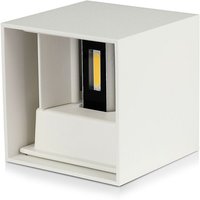 Quadratische LED-Wandleuchten - Bridgelux - IP65 - Weiß - 11W - 1360 Lumen - 3000K von V-TAC