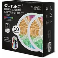 LED-Leuchtband - Bausätze - eu - Stecker - IP20 - rgb - 2x5m Rolle LED-Leuchtband - Bausätze - eu - Stecker - IP20 - rgb - 2x5m Rolle von V-TAC