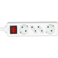 V-TAC VT-1117 Steckdosenleiste 4-fach 16A EU standard 3680W 1,5m Kabel ein/aus-schalter - sku 8770 - Weiß von V-TAC