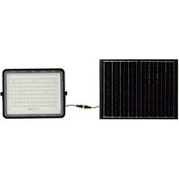 Schwarze Solar-Flutlichter - 15W - IP65 - 1800 Lumen - 6400K von V-TAC