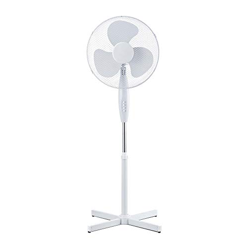 V-TAC VT-4016-3 Ventilator oszillierend 40 W Standventilator 120 cm 3 Flügel aus Kunststoff Farbe weiß - SKU 7922 von V-TAC