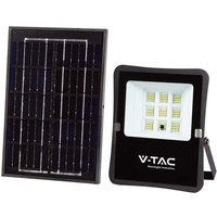 V-tac - VT-55050 LED-Flutlicht 400lm angetrieben durch Solarpanel 6W Photovoltaikbatterie mit Fernbedienung kaltweißes Licht 6400k sku 6964 - Braun von V-TAC