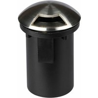Runde MR16 (Max 20W) Schwarz und Stahl Bodeneinbau-Fassung mit 1 Lichtstrahl IP65 von V-TAC