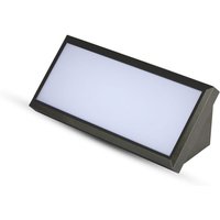V-tac - Gewinkelte LED-Wandleuchte 12W Farbe Schwarz 6500K IP65 von V-TAC