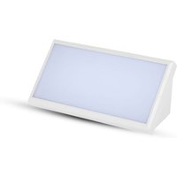 V-tac - VT-8055 20W rechteckige LED-Wandleuchte eckig weiß Farbe Outdoor IP65 Wandleuchte warmweiß 3000k sku 6816 - Weiß von V-TAC