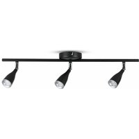 V-TAC 13,5 W Dreifach-LED-Wandstrahler mit verstellbarem Kopf, Schwarz, Warmweiß, IP20 von V-TAC