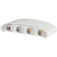 V-tac - LED-Wandleuchte 7W Doppelt strahlender Körper Sandweiß 3000K IP65 von V-TAC