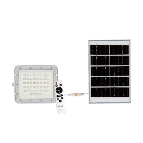 V-TAC Weiße Solar-Flutlichter - 10W - IP65-800 Lumen - 4000K V-TAC Weiße Solar-Flutlichter - 10W - IP65-800 Lumen - 4000K von V-TAC