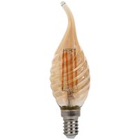 LED-Glühbirne E14 4W Kerze Flamme Glühfaden Amber 2200K - V-tac von V-TAC