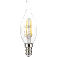 LED-Glühbirne E14 4W 100LM/W Kerze Flamme Glühfaden 3000K - V-tac von V-TAC