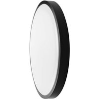 V-tac - 36W Runde LED-Deckenleuchte mit Fernbedienung und Mikrowellen-Bewegungssensor Schwarz Farbe 4000K IP44 von V-TAC