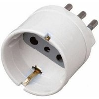 V-tac - Adapter mit 10A Bipasso/Schuko-Steckdose und 10A-Stecker, Farbe Weiß V-tac - Adapter mit 10A Bipasso/Schuko-Steckdose und 10A-Stecker, Farbe Weiß von V-TAC