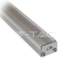 V-tac - Aluminium-Profil Schmale 1 mt Flat Cap Transparent Mod. VT-7101 von V-TAC