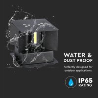 V-tac - Doppelte Led cob 6W IP65 quadratische Wandlampe schwarz Farbe VT-759 3000K V-tac - Doppelte Led cob 6W IP65 quadratische Wandlampe schwarz Farbe VT-759 3000K von V-TAC