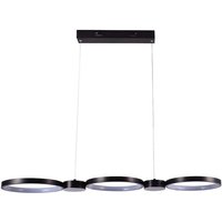 V-tac - Esszimmerlampe Pendelleuchte Hängeleuchte led Ringe Designlampe schwarz l 97,4cm von V-TAC