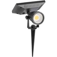 V-tac - Solar LED-Gartenleuchte VT-952, 2 w, 4000 k, IP65, schwarz von V-TAC