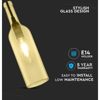 LED-Glasflaschen-Kronleuchter mit E14-Fassung (max. 60 w) Farbe Amber - V-tac von V-TAC