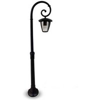 V-tac - LED-Straßenleuchte mit E27-Fassung (Max 60W) Farbe Schwarz h: 136cm IP44 von V-TAC