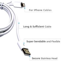 V-tac - Lightning (iPhone) auf usb-a Kabel 1.5m Schnellladung 2.4A mfi lizensiert Farbe Weiß von V-TAC