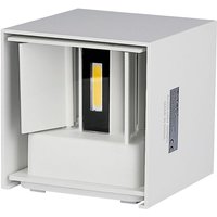 Quadratische LED-Wandleuchten - Bridgelux - IP65 - Weiß - 5W - 700 Lumen - 3000K von V-TAC